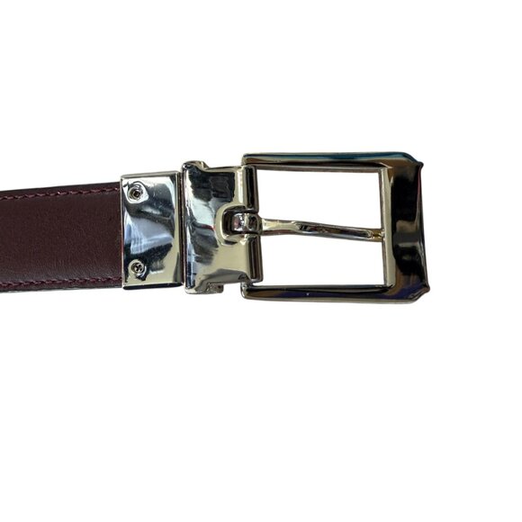 Lauren Ralph Lauren women\'s brown leather alligator embossed belt main image 8